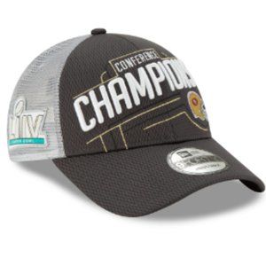 San Francisco 49ers New Era 2019 NFC Champions Trophy Collection Locker Room Hat